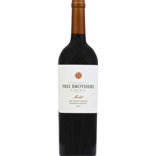 Frei Brothers Merlot, Dry Creek Valley, Sonoma County, 2013