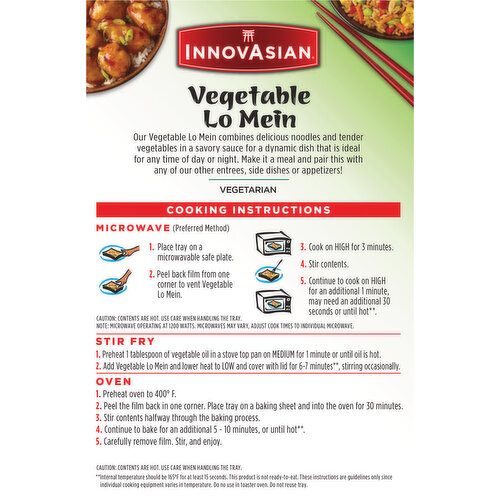 InnovAsian Side Dish Vegetable Lo Mein