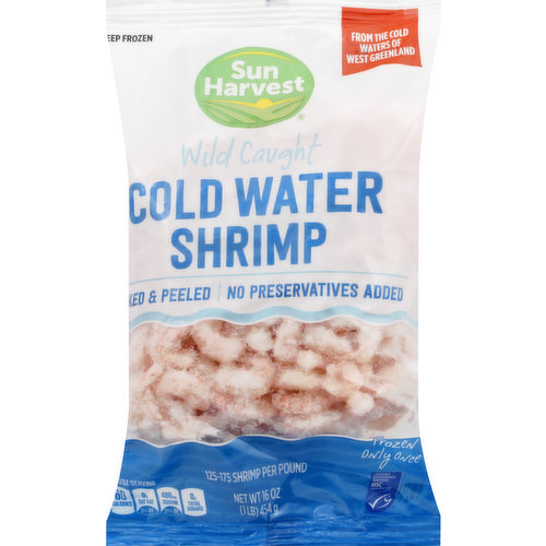 Sun Harvest Shrimp, Cold Water, Wild Caught