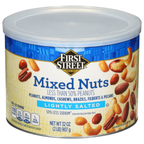 First Street Mixed Nuts, Lightly Salted
