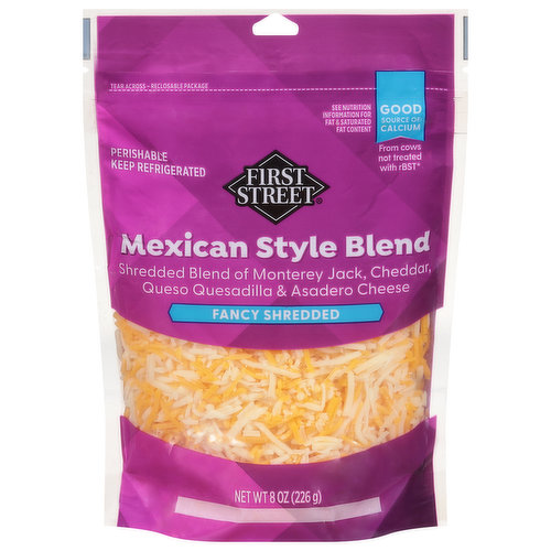 First Street Fancy Shredded Cheese, Mexican Style Blend