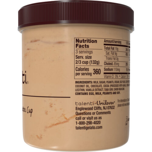 Talenti Gelato, Chocolate Peanut Butter Cup