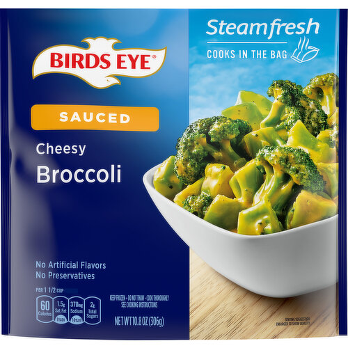 Birds Eye Broccoli, Cheesy, Sauced, Steamfresh