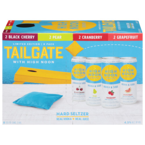 High Noon Hard Seltzer, Tailgate, 8 Pack