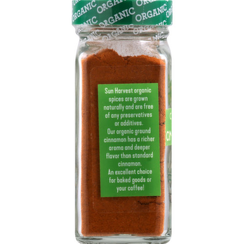 Sun Harvest Cinnamon, Organic, Ground