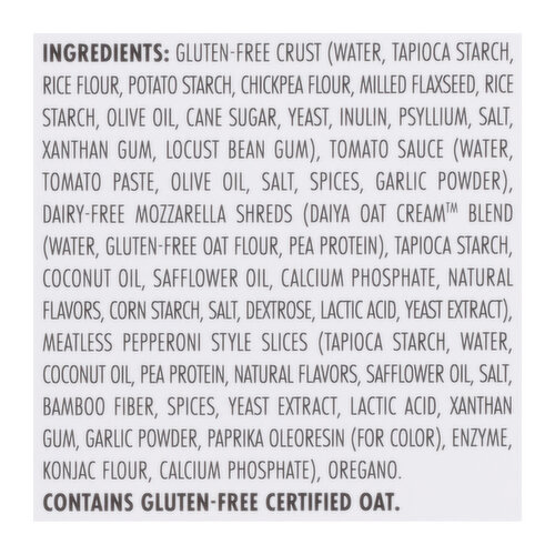Daiya Pizza, Gluten-Free, Thin Crust, Meatless Pepperoni