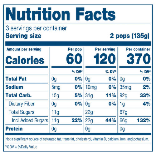 Frollies Pineapple Fruity Ice Pops