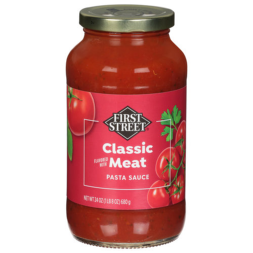 First Street Pasta Sauce, Classic Meat