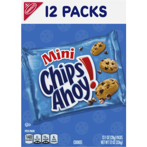 Nabisco Mini Chips Ahoy Cookies 12 ct