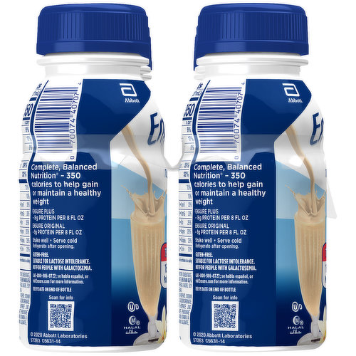 Ensure Plus Nutrition Shake Vanilla Ready-to-Drink Bottles