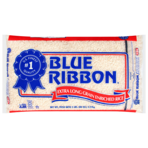 Blue Ribbon Rice, Extra Long Grain, Enriched