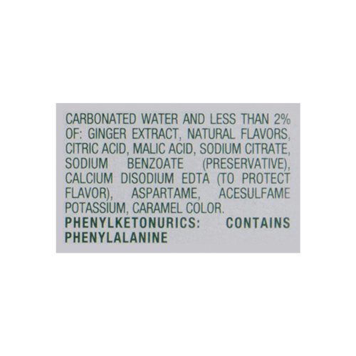 Canada Dry Ginger Ale, Zero Sugar, Mini, 10 Pack