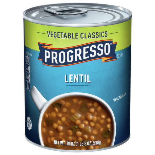 Progresso Soup, Lentil, Vegetable Classics