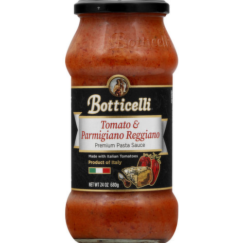 Botticelli Pasta Sauce, Premium, Tomato & Parmigiano Reggiano