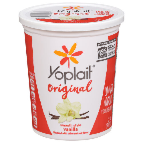 Yoplait Yogurt, Low Fat, Vanilla, Smooth Style