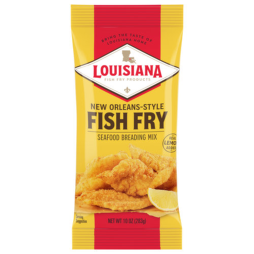 Louisiana Fish Fry Products Seafood Breading Mix, Fish Fry, New Orleans Style