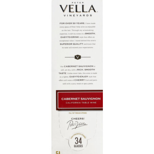 Peter Vella Cabernet Sauvignon Red Wine