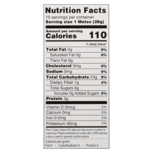 Manischewitz Matzos, Thin Tea