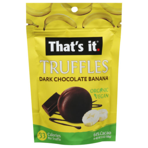 That's It Truffles, Organic, Dark Chocolate Banana