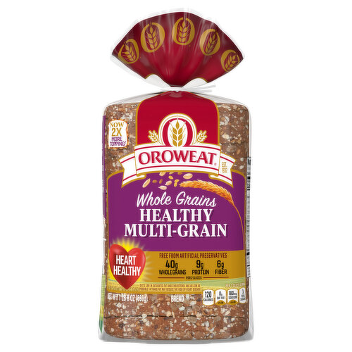 Oroweat Bread, Healthy Multi-Grain, Whole Grains