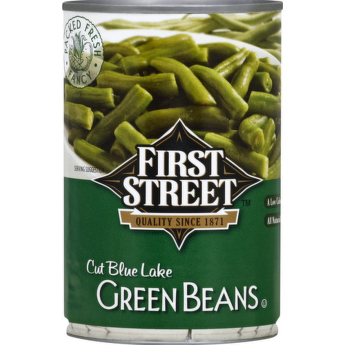 First Street Green Beans, Cut Blue Lake
