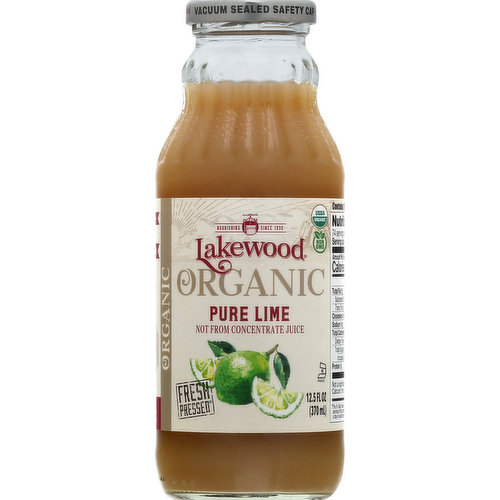 Lakewood Juice, Organic, Pure Lime