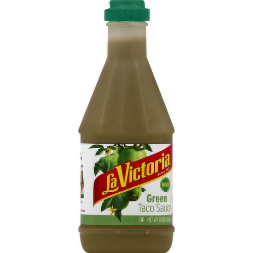 La Victoria Taco Sauce, Green, Mild
