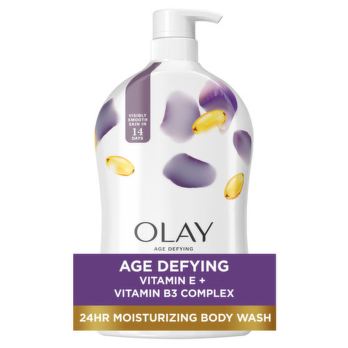 Olay Age Defying Body Wash with Vitamin E, 30 fl oz