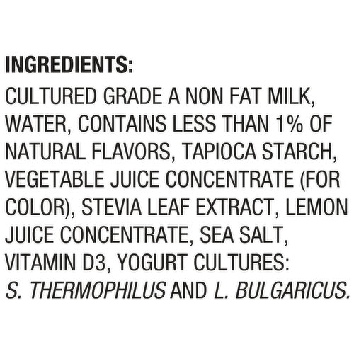 Oikos Triple Zero Nonfat Blended Greek Strawberry Flavored Yogurt