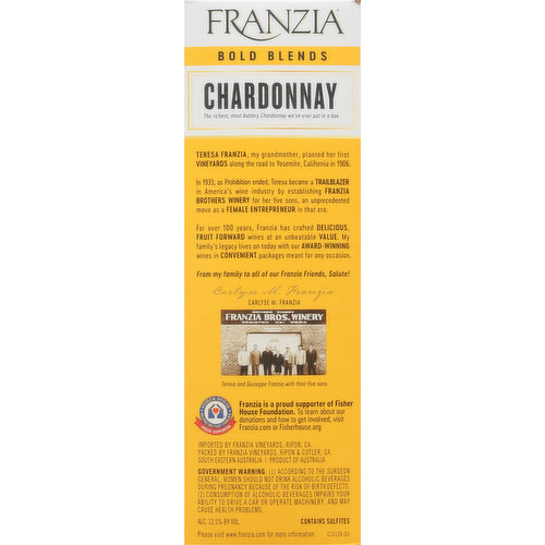 Franzia Chardonnay, Rich & Buttery