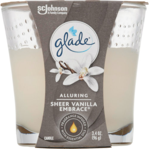 Glade Candle, Sheer Vanilla Embrace, Alluring