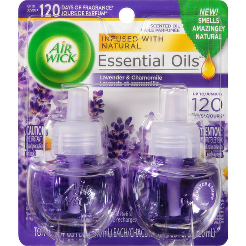 AIR WICK Essential Oils recharge pour diffuseur electrique vanille