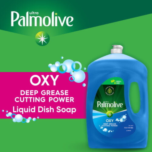 Palmolive Dish Liquid, Oxy, Ultra, Refill Size