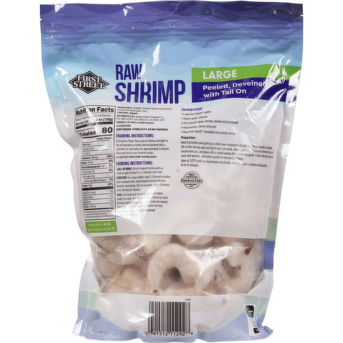 First Street Shrimp, Raw, Large