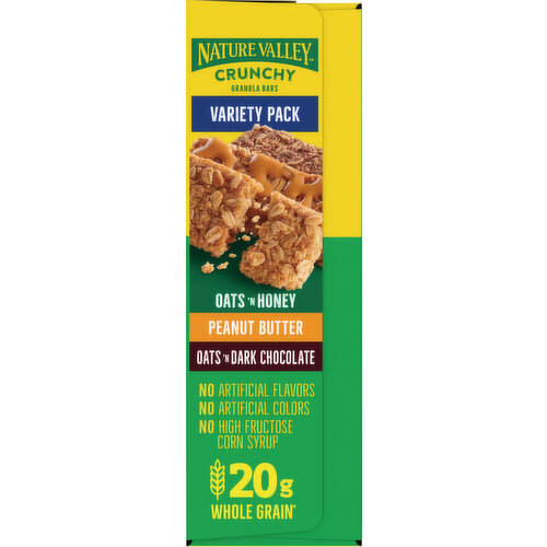 Nature Valley Crunchy Oats 'N Honey/Peanut Butter/Oat 'N Dark Chocolate Granola Bars Variety Pack