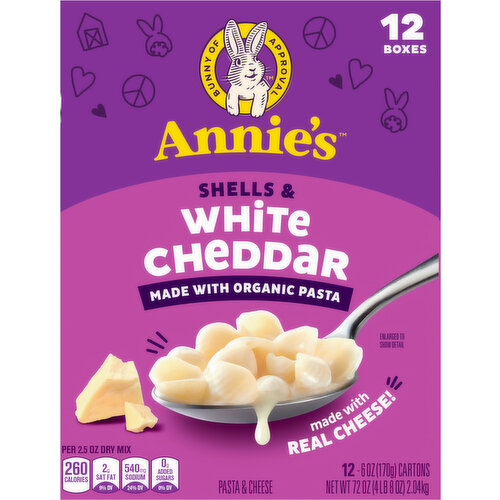 Annie's Shells & White Cheddar Pasta & Cheese