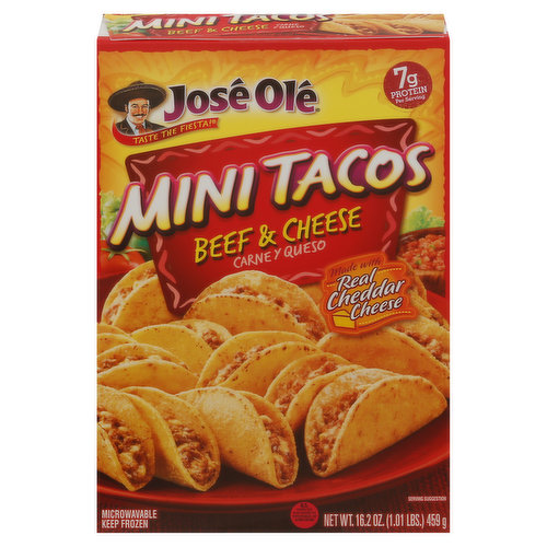 Jose Ole Mini Tacos, Beef & Cheese