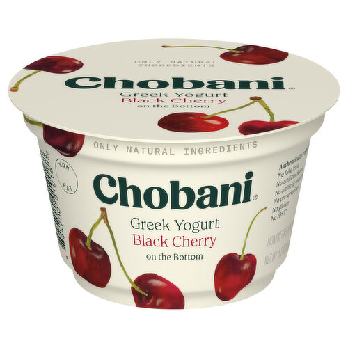 Chobani Yogurt, Nonfat, Greek, Black Cherry on the Bottom