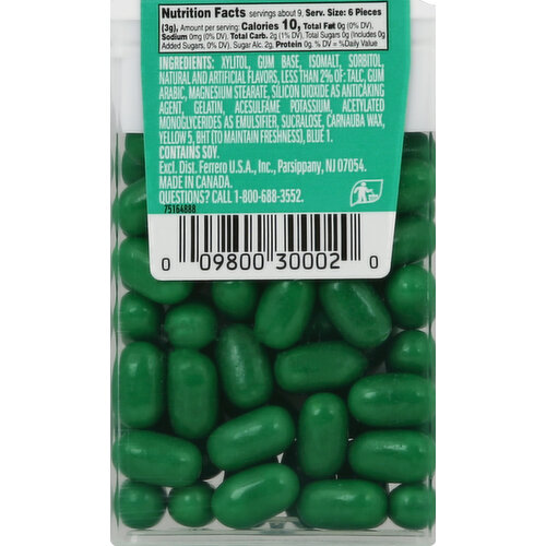 Tic Tac Gum, Sugar Free, Spearmint