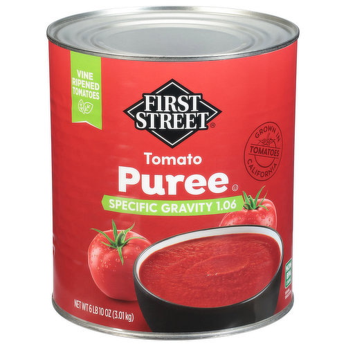 First Street Tomato Puree, Specific Gravity 1.06