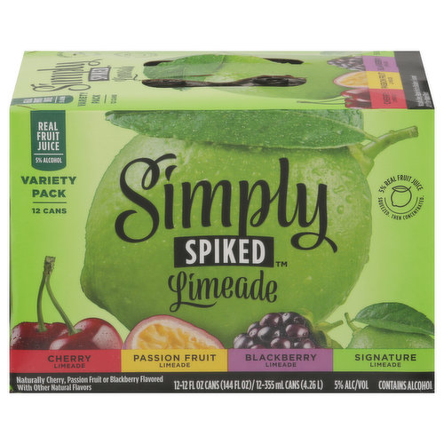 Simply Spiked Beer, Limeade, Variety Pack