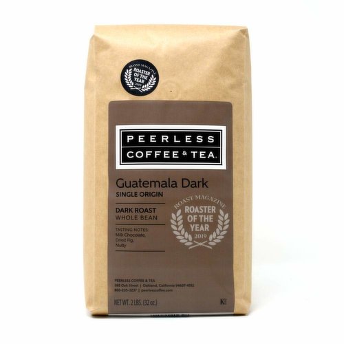 Peerless Whole Bean Guatemala Dark Coffee