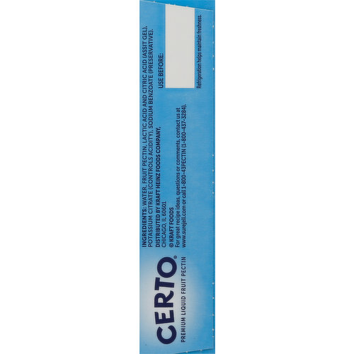 Certo Fruit Pectin, Premium, Liquid