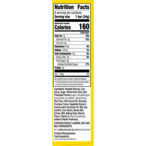 Nature Valley Chewy Dark Chocolate, Peanut & Almond Granola Bars