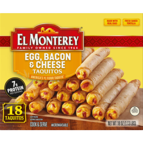 El Monterey Taquitos, Egg Bacon & Cheese Breakfast