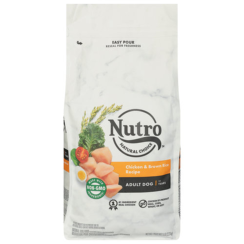 Nutro Dog Food, Chicken & Brown Rice Recipe, Adult (1+ Years)