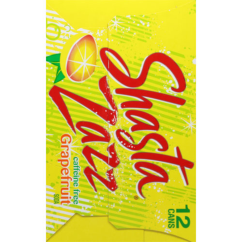 Shasta Soda, Caffeine Free, Grapefruit