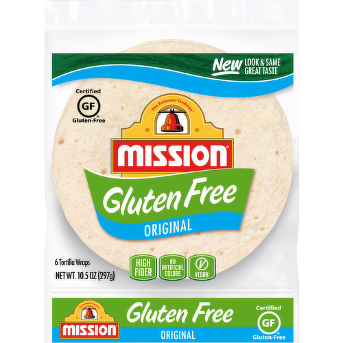 Mission Tortilla Wraps, Gluten Free, Original