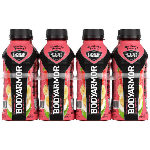 BODYARMOR Sports Drink Strawberry Banana, 12 fl oz, 8 Ct