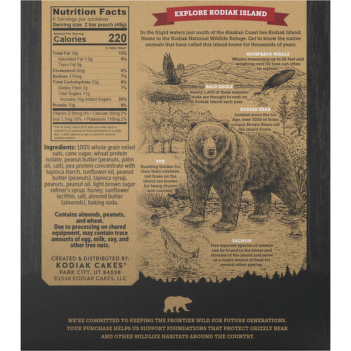 Kodiak Crunchy Peanut Butter Granola Bars